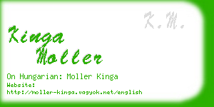 kinga moller business card